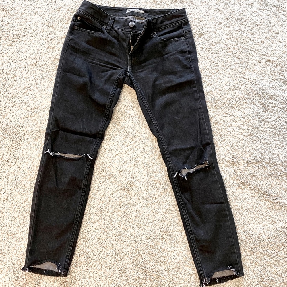 Free People Distressed Jeans